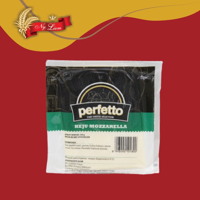 PERFETTO Mozzarella Cheese / Keju Mozzarella 250 gram (GOJEK/GRAB)