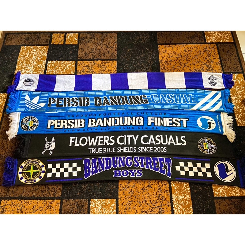 Syal / Scraft persib 1 NW 2 Persib Bandung Casuals 3 Persib Bandung Finest 4 Flowers City Casuals 5 