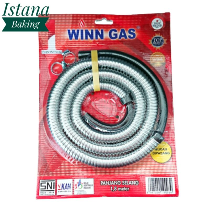 ISTANA BAKING SELANG GAS FLEXIBLE WINN GAS SNI