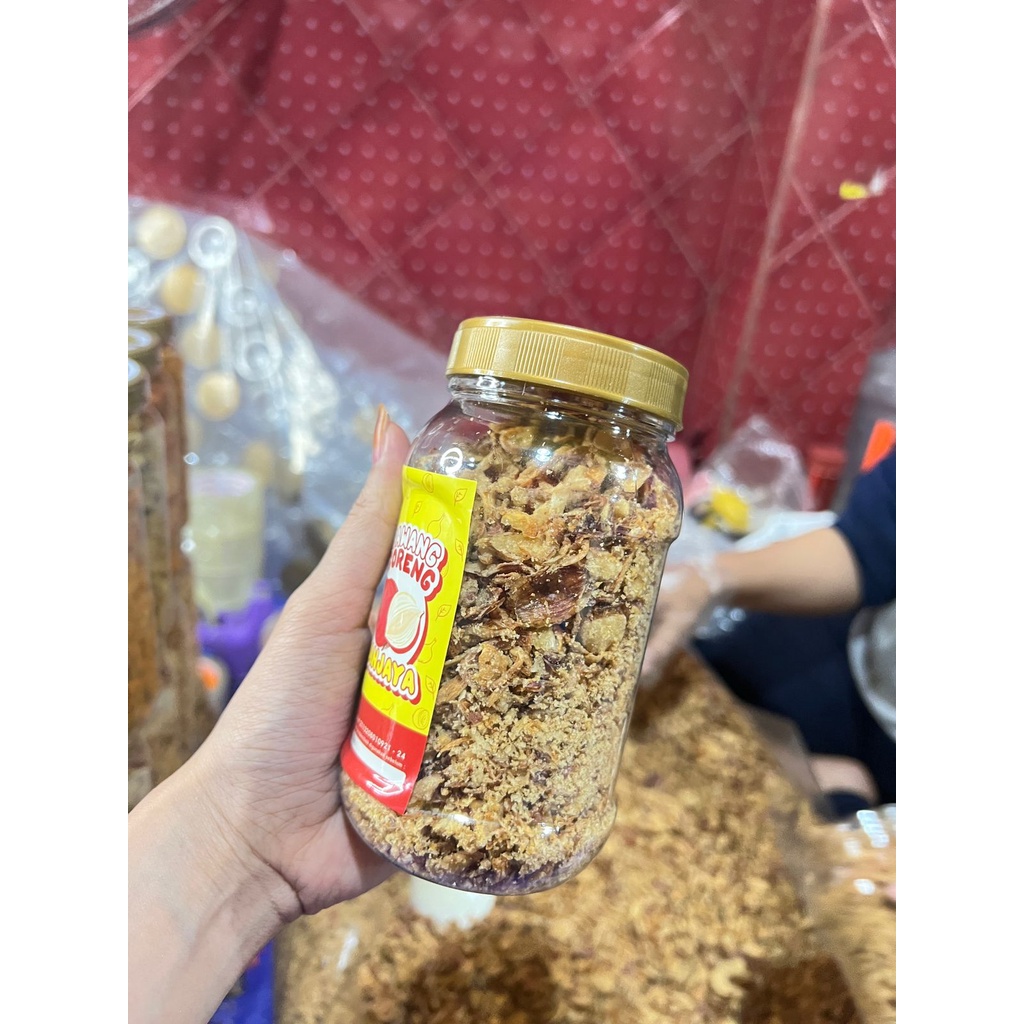 BAWANG GORENG BREBES SANJAYA 130GR ( TANPA UBI )