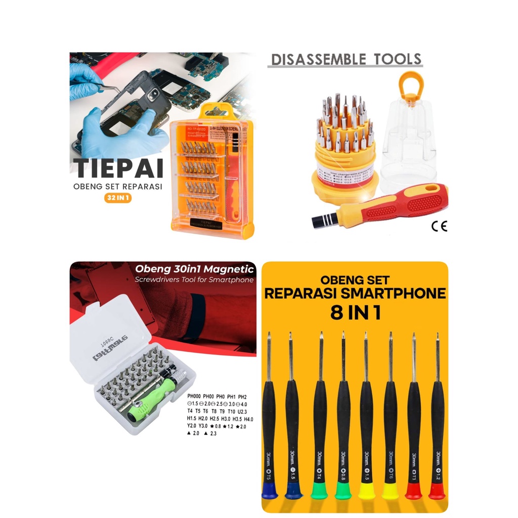 Obeng Jam Kamera Laptop Reparasi Service Smartphone Electronic