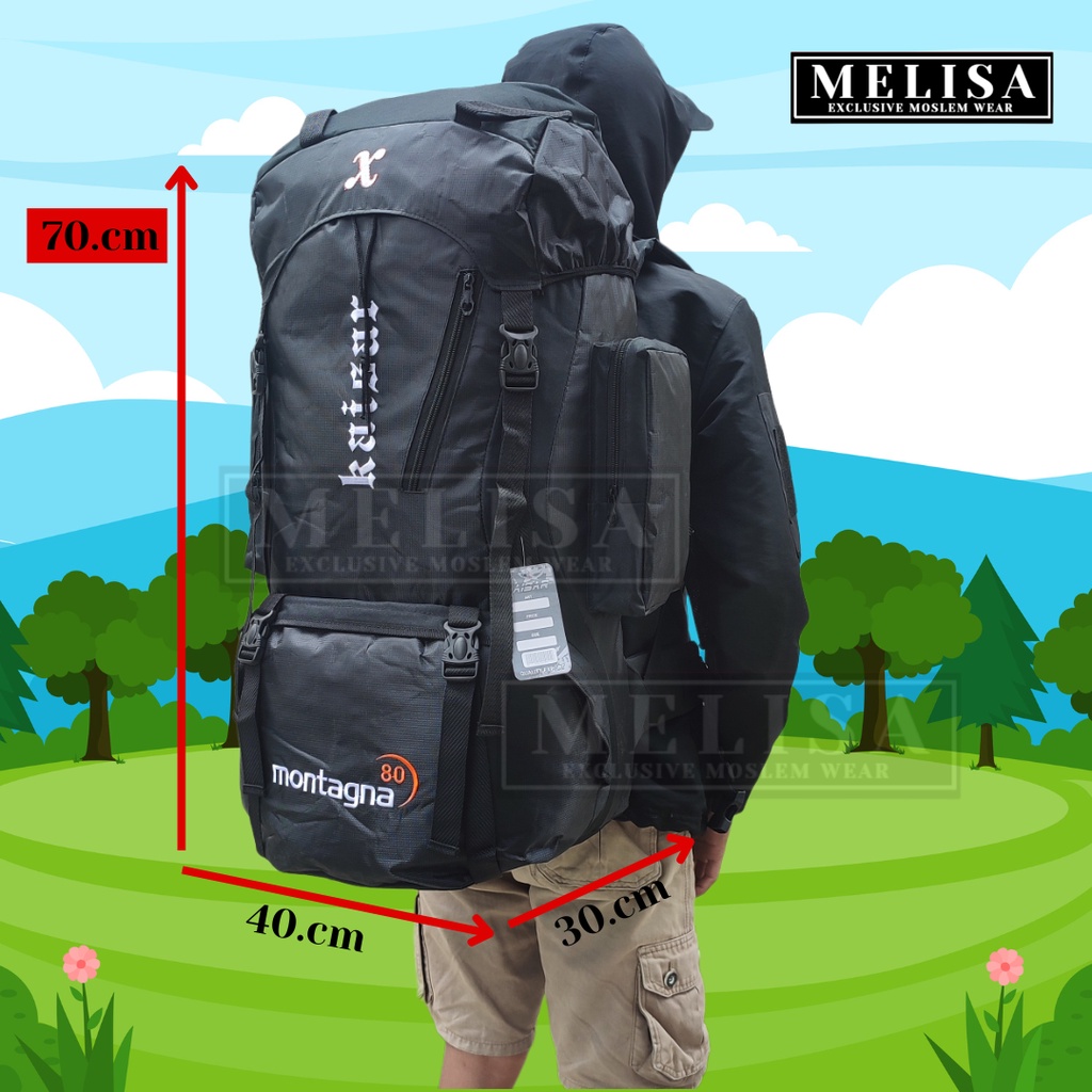 Tas Gunung 80 Liter Tas Mudik Tas Traveling Outdoor Kemping Ransel Gunung Besar