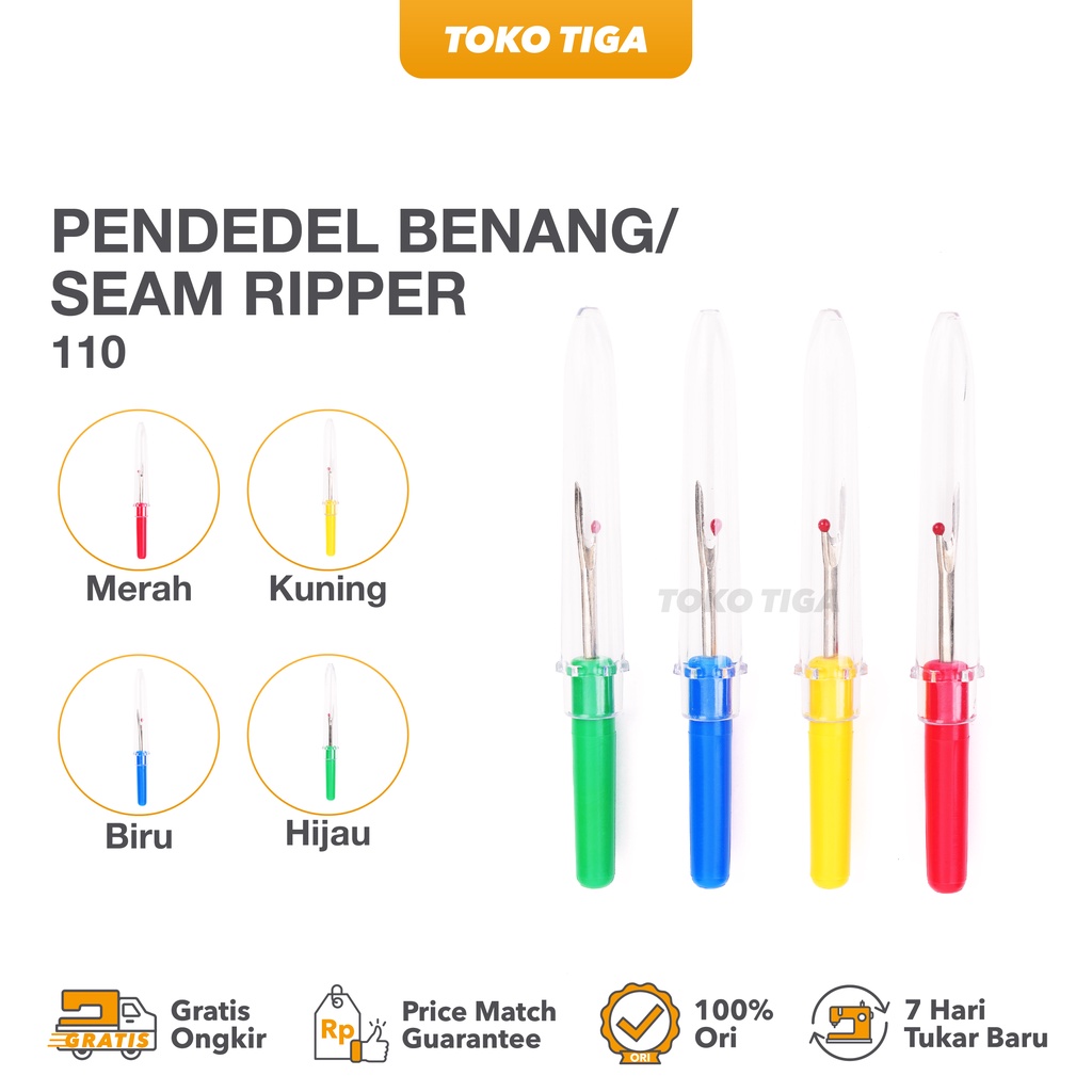 Pendedel Benang / Tetelan Benang / Seam Ripper Kecil / Sontekan Bahan