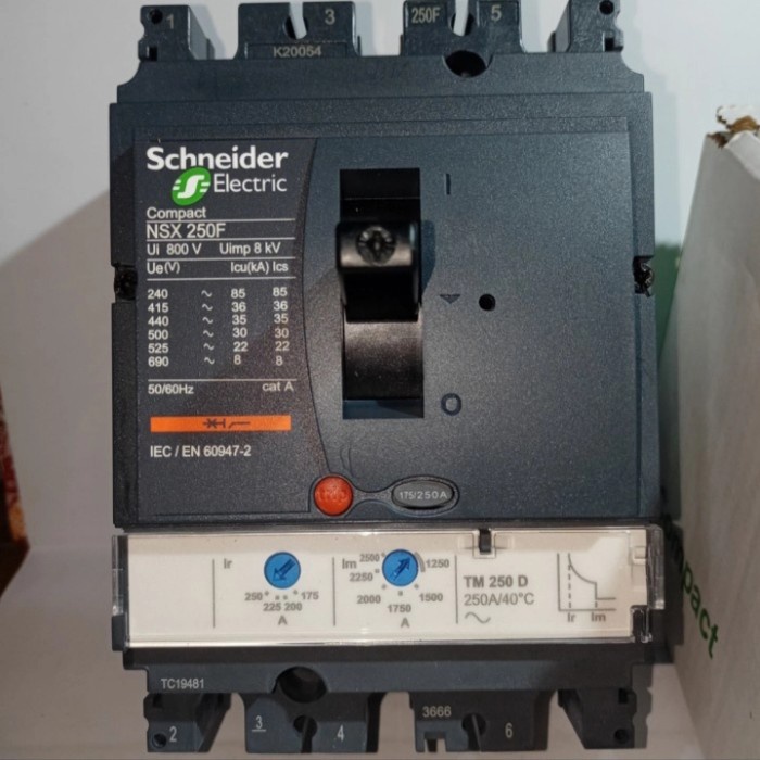 MCCB Schneider NSX 250F 3P 250A