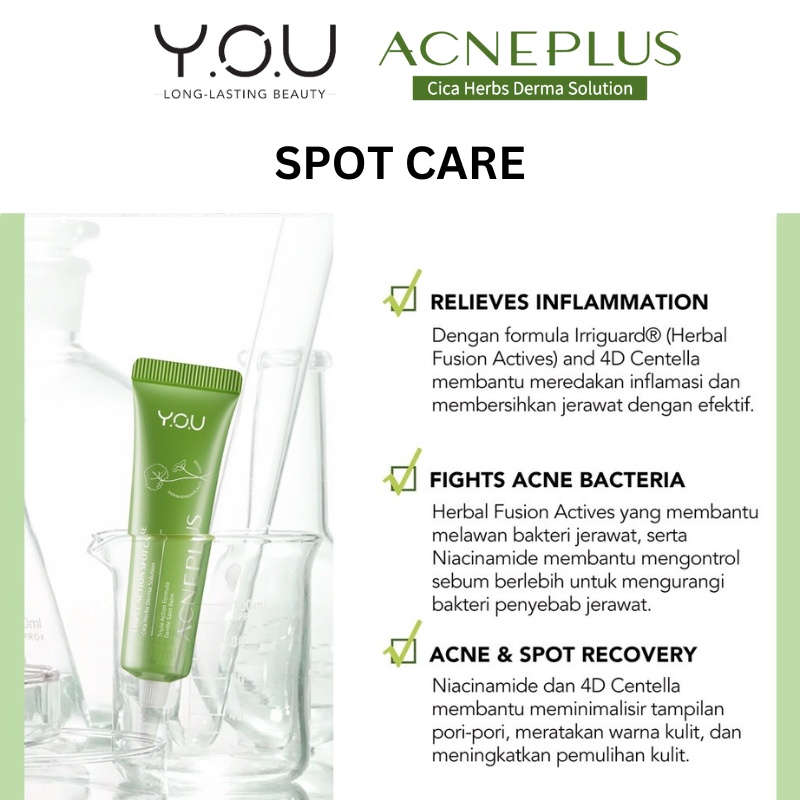 YOU Acne Plus Treatment / Perawatan Wajah Berjerawat AcnePlus Facial Wash | Toner | Serum | Moisturizer | Spot Care