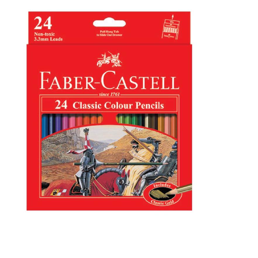 

Update! Faber-Castell Classic Colour Pencil 24 L Pensil Warna set 24