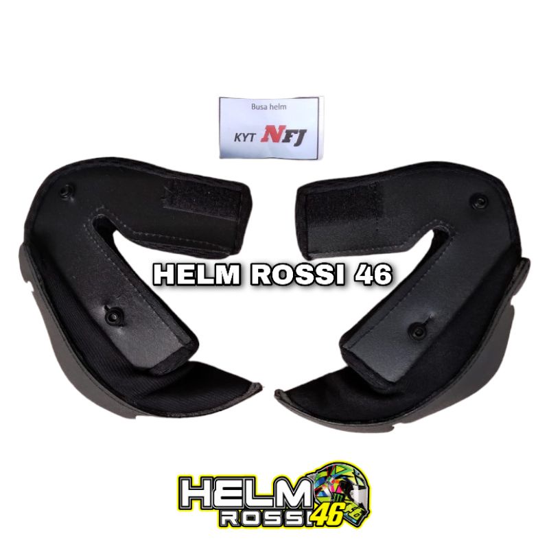 Busa Pipi KYT NFJ - Cheek Pad size S M L XL XXL Sepasang kanan dan kiri Bahan Sangat Nyaman Di kulit