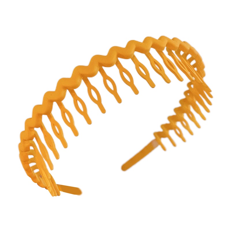 Morandi Color Hair Hoop Perempuan All-Match Tekan Rambut Kepala Gesper Ikat Kepala Gadis Frosted Gerigi Aksesoris Rambut