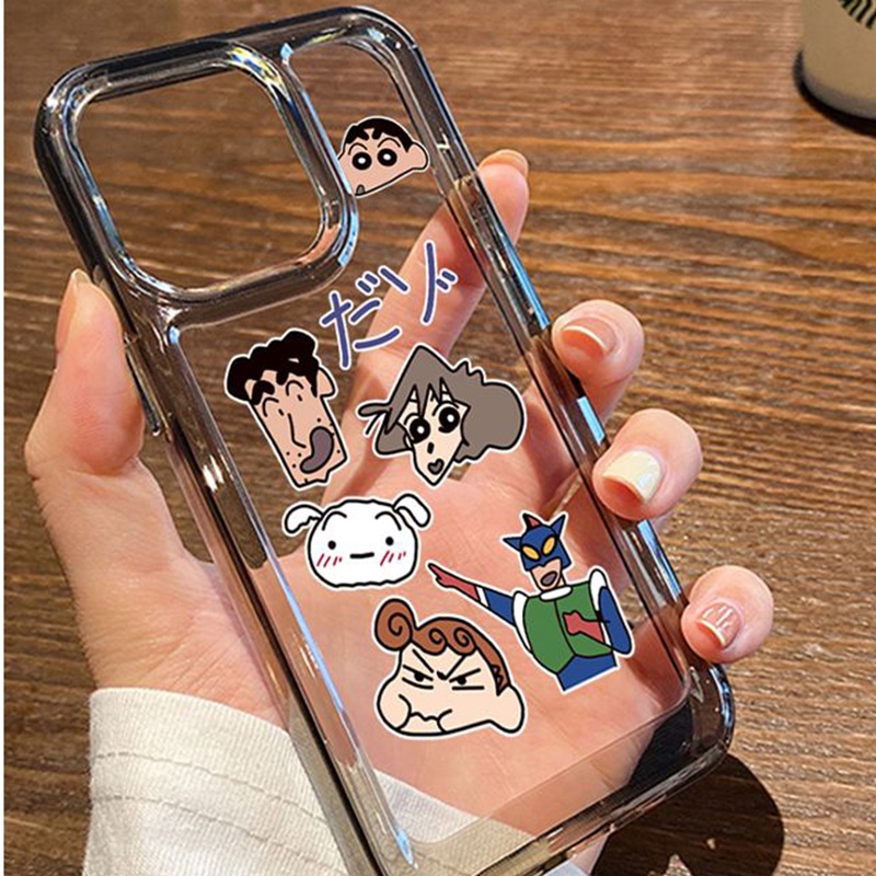 IPHONE Casing Ponsel Lembut Lucu Kompatibel Untuk Casing Iphone14 11 13 12 Pro Max XS X XR 7 8 6S Plus Silcone Shockproof Transparan TPU Cover