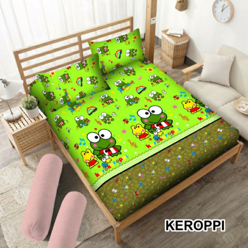 SPREI HOMEMADE KARAKTER KEROPPI NO.1 180x200 // SEPREI BONITA KARAKTER