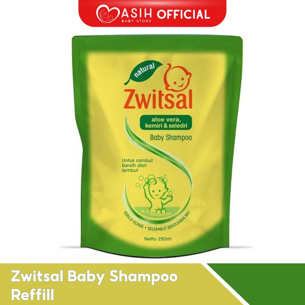 Zwitsal Baby Shampoo Refill 250ml Sampo Bayi