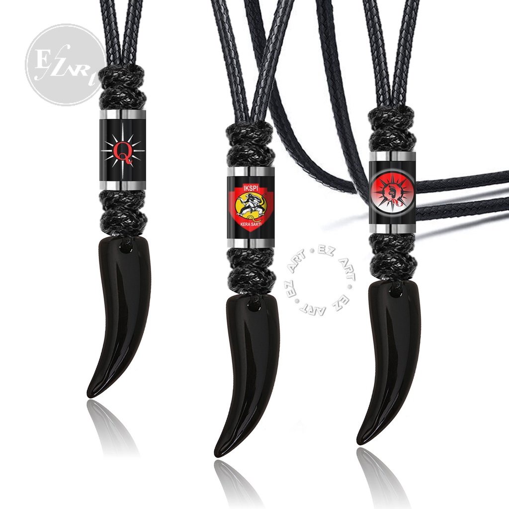 [EZArt] KALUNG BANDUL TARING TABUNG GAMBAR IKSPI PENDEKAR SILAT KERA SAKTI TALI KULIT