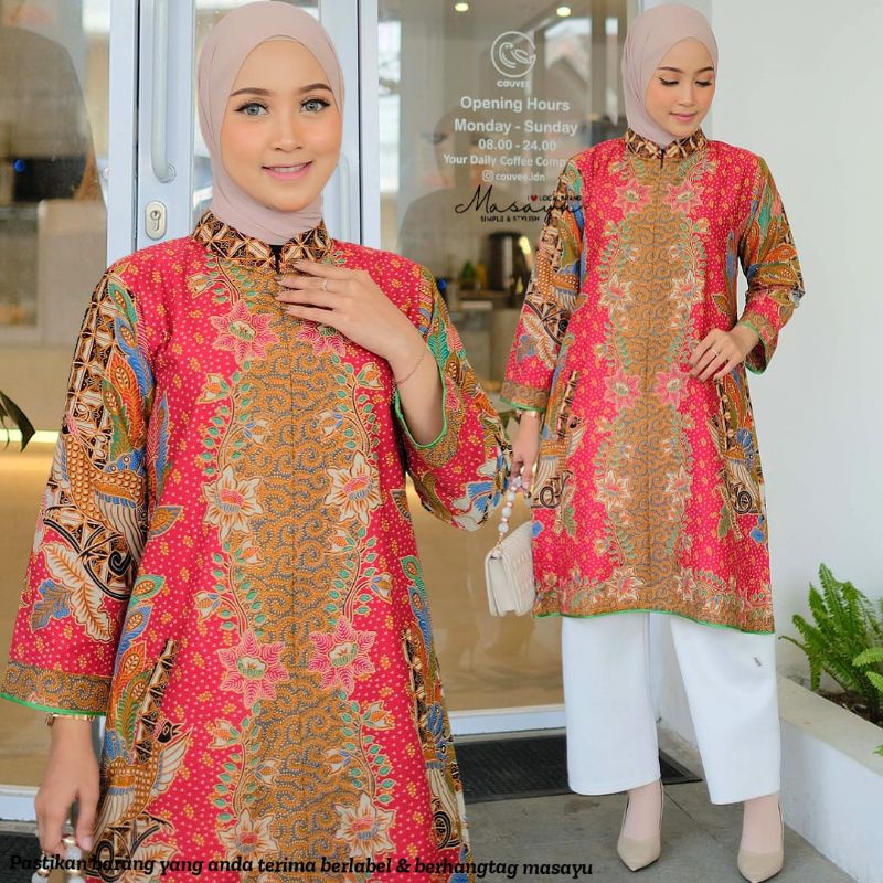 TUNIK BATIK | MIDI DRESS BATIK | BATIK WANITA | SANCAKA