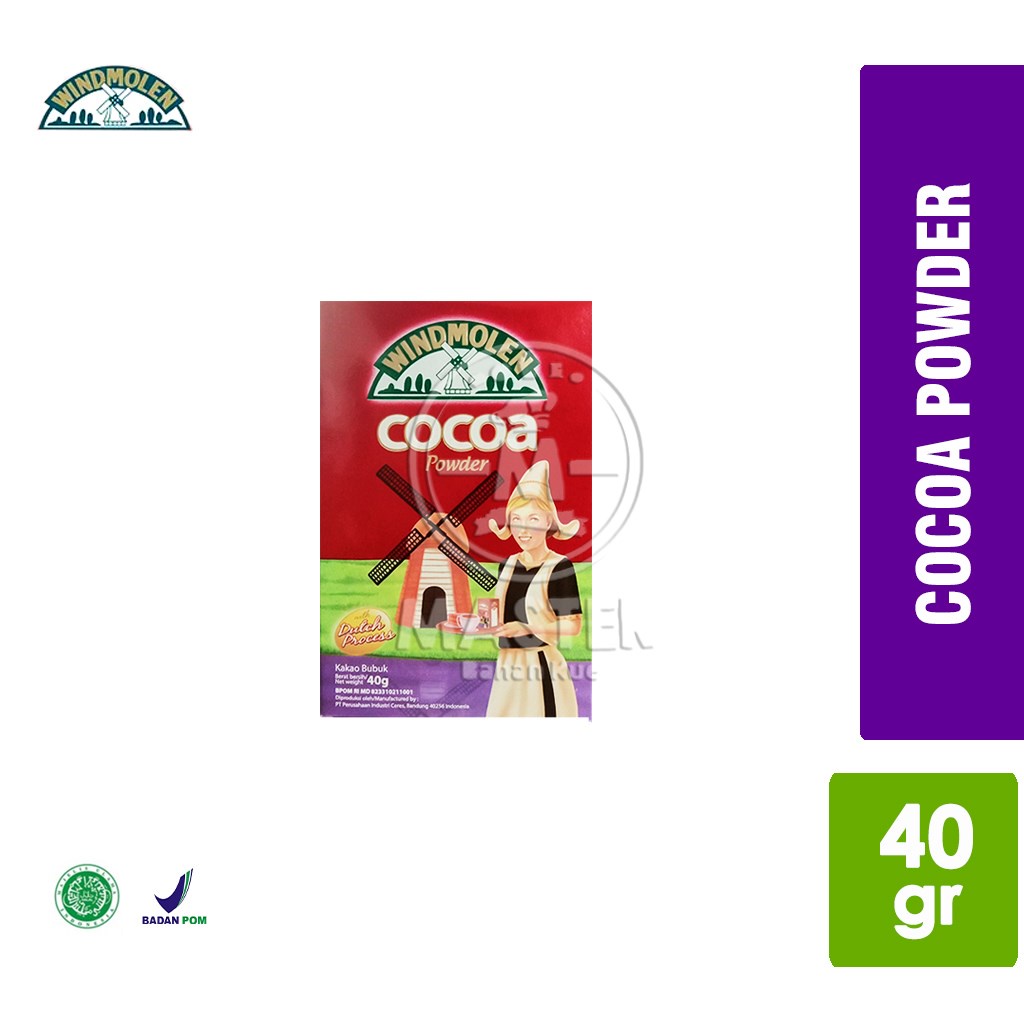

Wind Molen Cocoa Powder / Bubuk Cokelat / Bubuk Kakao [40 gr]