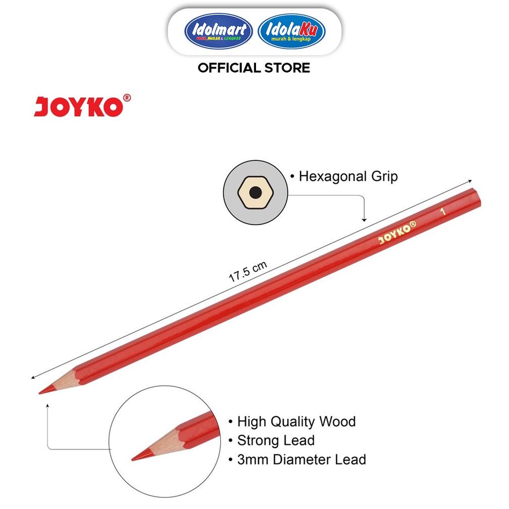 

Berkualitas IDOLMART Pensil Warna Joyko 24 Warna