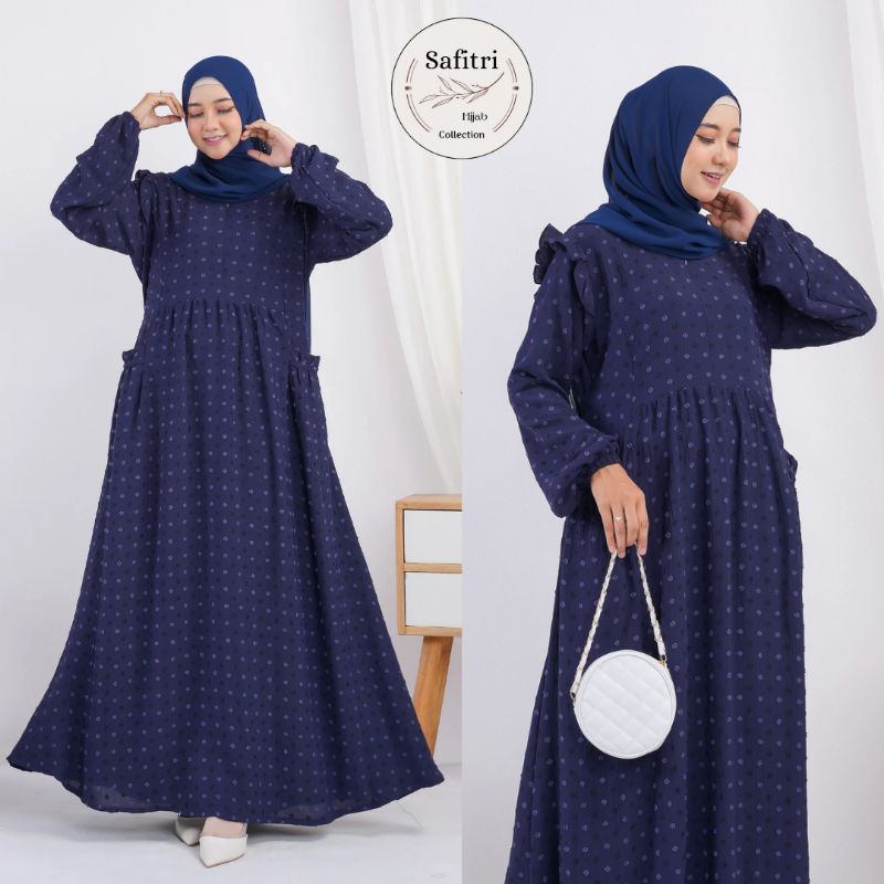 Gamis Crinkle Uragiri Terbaru Ori by Safitri Fashion