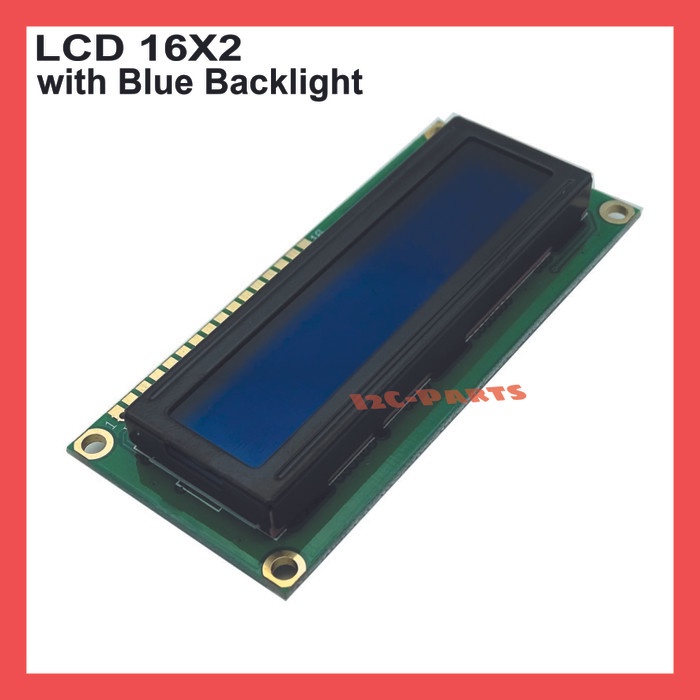 LCD 1602 Character Display 16X2 5V Blue Backlight Biru Module