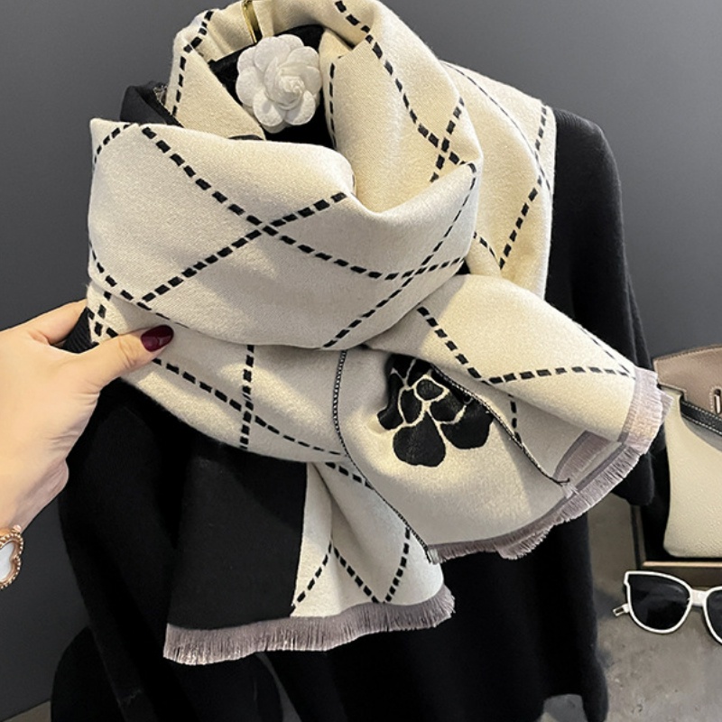 Syal &quot;Jojo&quot; 65 x 180 Anggun motif yang mewah Bahan High Grade Cashmere Immitation