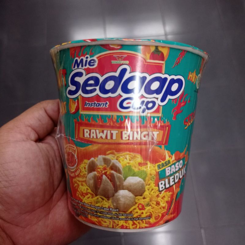 

Mie Sedap Cup Rawit Bingit Baso Bleduk / Sedap Bakso Rawit Bingit Isi 12 pcs