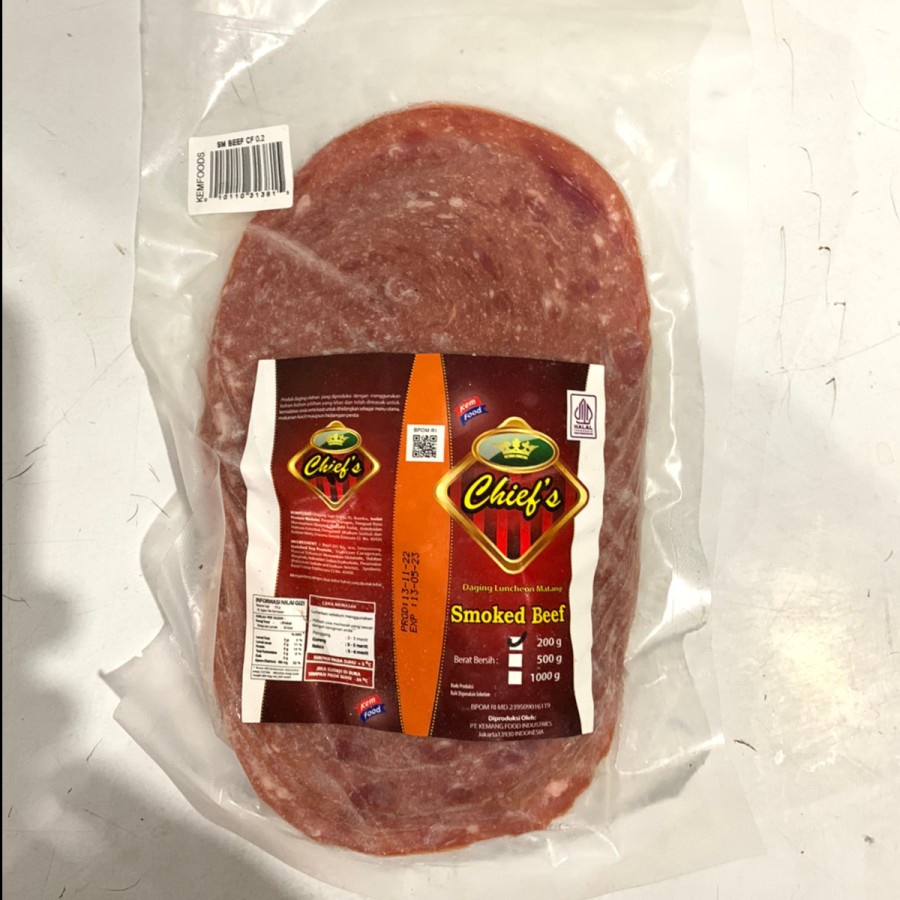 kemfood Chief's Smoked Beef / Daging Asap Sapi 200 Gr