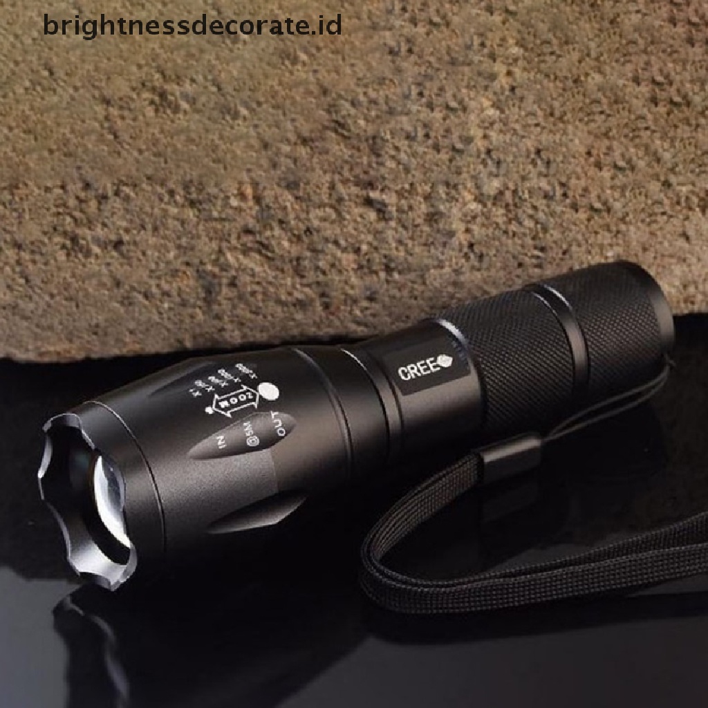 [Birth] Senter T6 Tactical Military LED 980000Lm Zoomable 5-Mode Tanpa [ID]