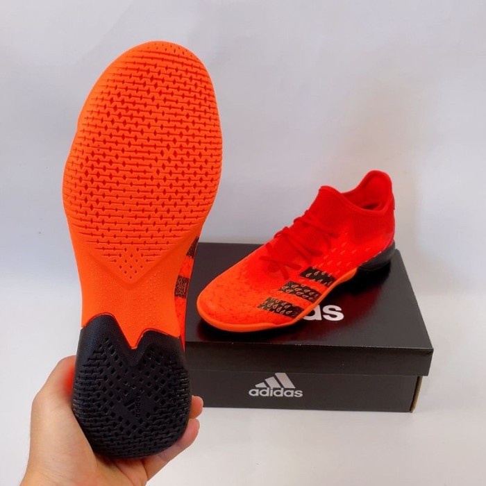 SEPATU FUTSAL ADIDAS PREDATOR FREAK .3 LOW RED BLACK