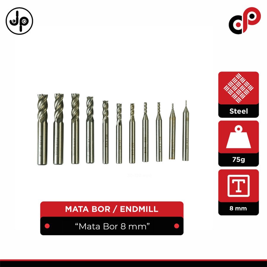 MATA BOR / ENDMILL 8 MM