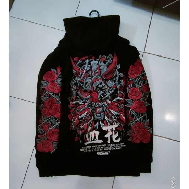 hoodie prostreet blood flower v2 size M