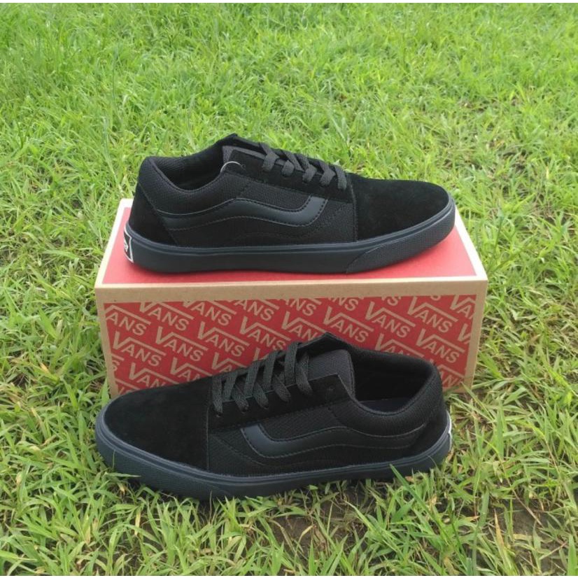 Vans Old Skool Full Black Cocok untuk di pakai di sekolah dan kuliah Size 36-43