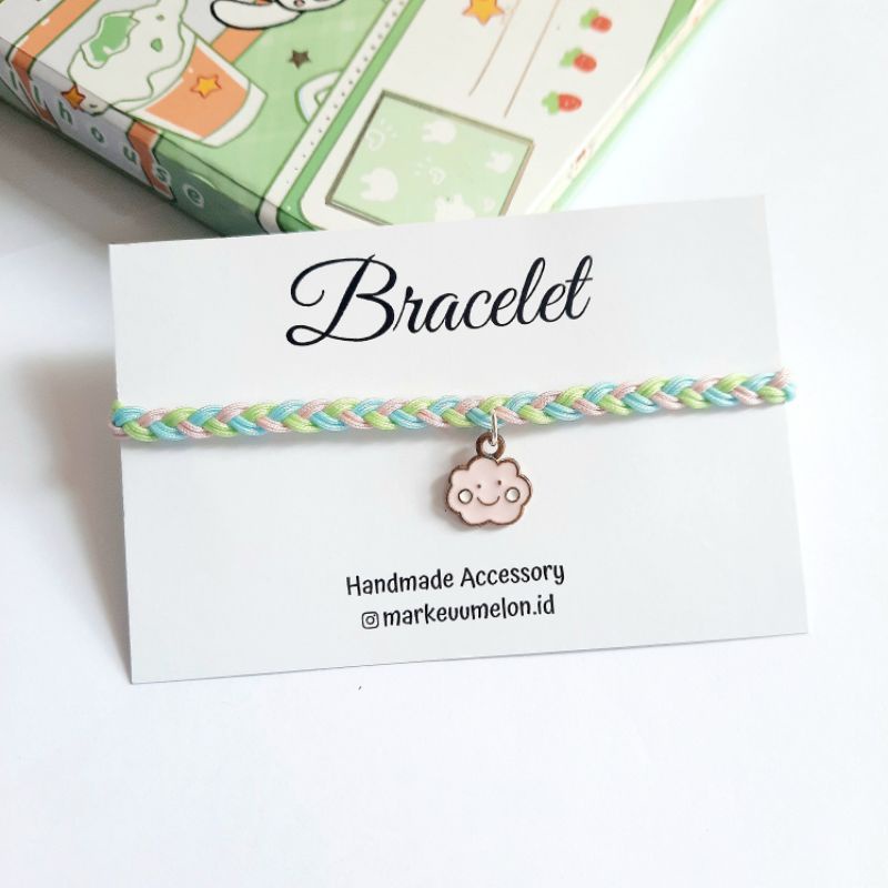 [Pastel] Gelang Tali Kepang Simpel Murah | Gelang Tali Kpop