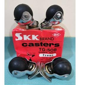 Depan1 Roda Etalase Roda Bulat Karet SKK Roda Kursi Lemari Rak 1box 4pcs || Roda Etalase Bulat GLX |