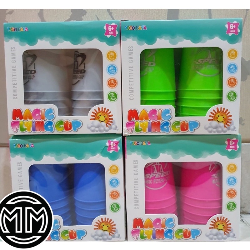 Mainan Edukasi Susun Gelas Stacking Cup Gelas Magic Flying Cup YG14