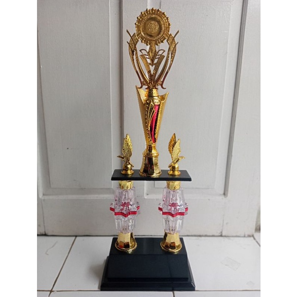 piala Kaki 2 kristal Tinggi 65cm