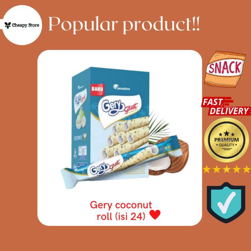 

gery coconut roll isi 24