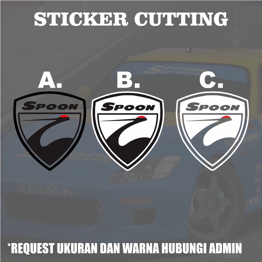 Stiker Cutting Spoon Sports / Sticker Cutting