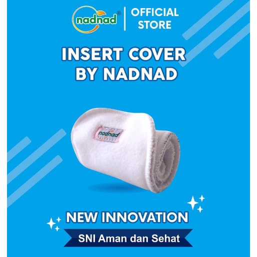 Insert Clodi Cover / Pocket Lapisan Dalam Popok Kain Penyerap Cuci Ulang Nadnad