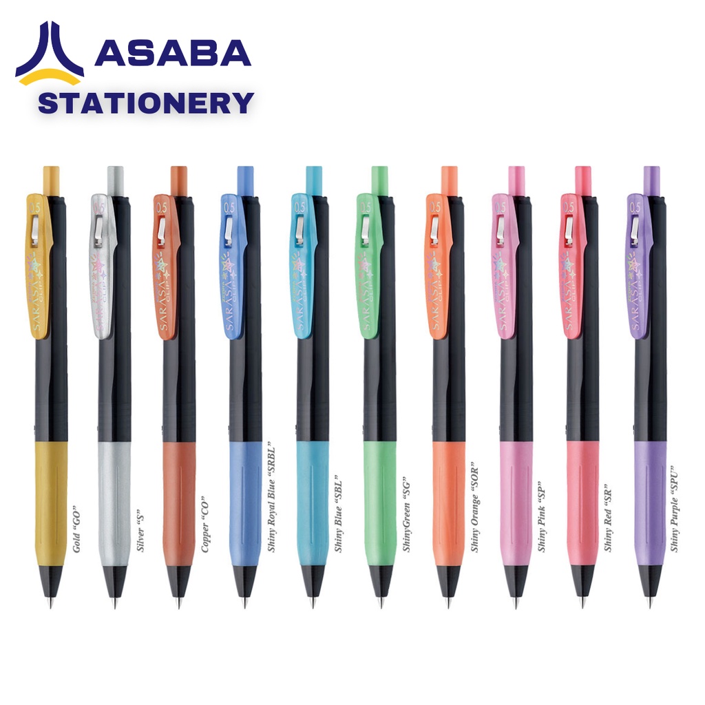 

Asaba Stationery - Pen/Pulpen/Bulpen Gel Sarasa Decoshine 05mm