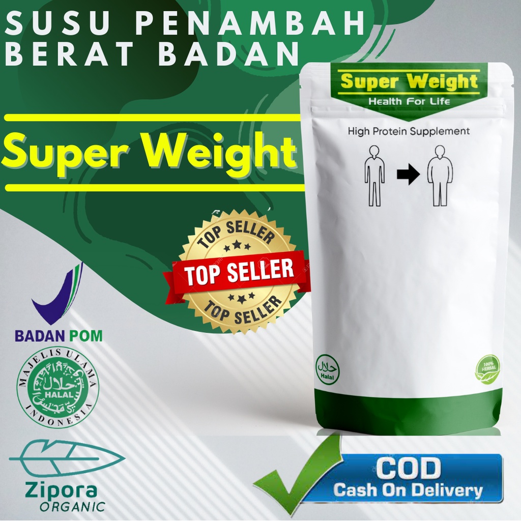 

SUSU PENAMBAH BERAT BADAN AMPUH PERMANEN UNTUK DEWASA BPOM / SUSU GEMUK BADAN PERMANEN / SUSU PENGGEMUK BADAN DEWASA SUPER WEIGHT