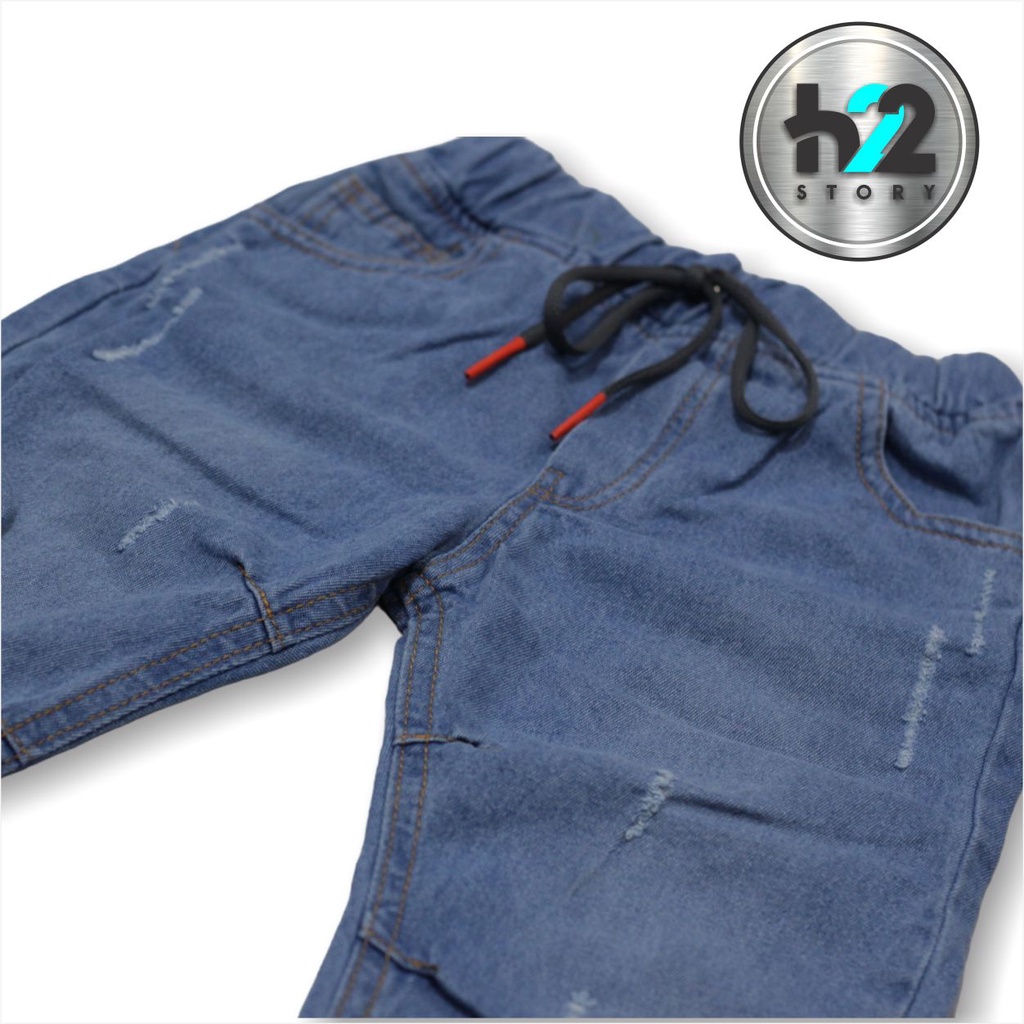 Setelan Celana Panjang Anak Bahan Jeans Untuk Usia 3-12Tahun by Him22Story