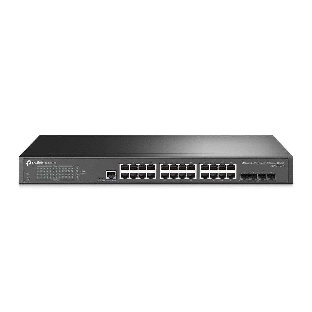 Tp-Link TL-SG3428 JetStream 24-Port Gigabit L2+ Managed Switch with 4 SFP Slots