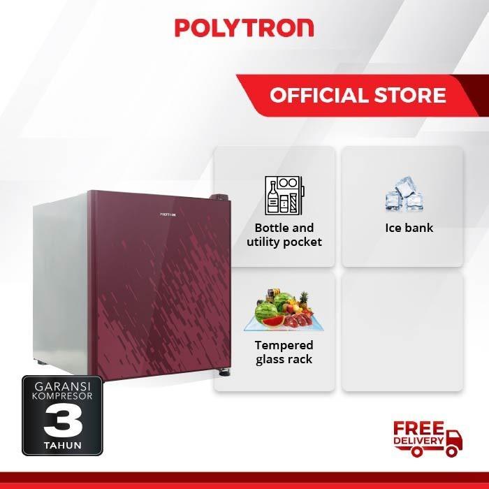 KULKAS PORTABLE MINI BAR POLYTRON PRH-51 - Hitam
