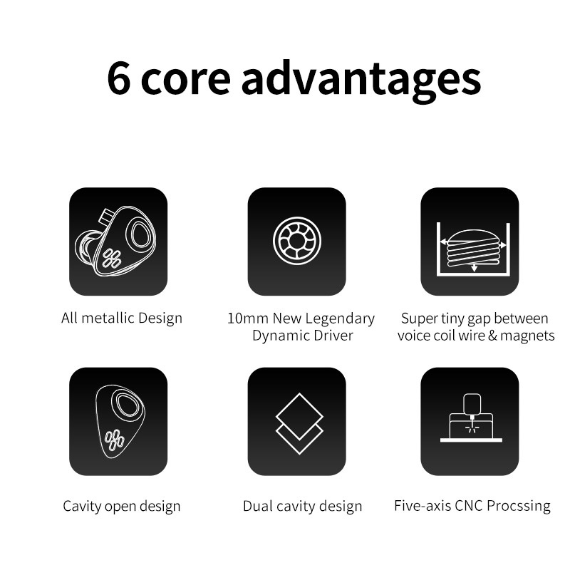 CCA CXS Metal Open Back In Ear Earphone with Mic