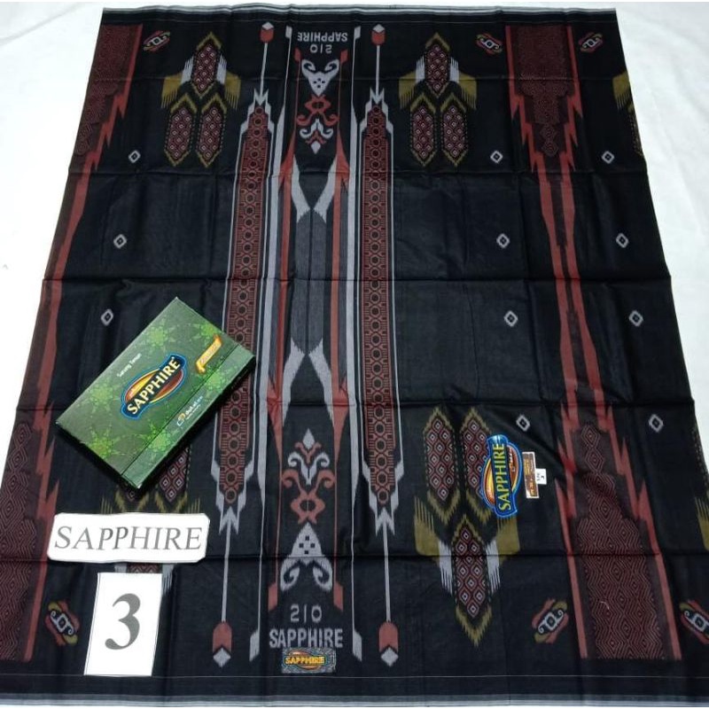 Sarung Sapphire Ssl Hitam Terbaru Motif Bhs