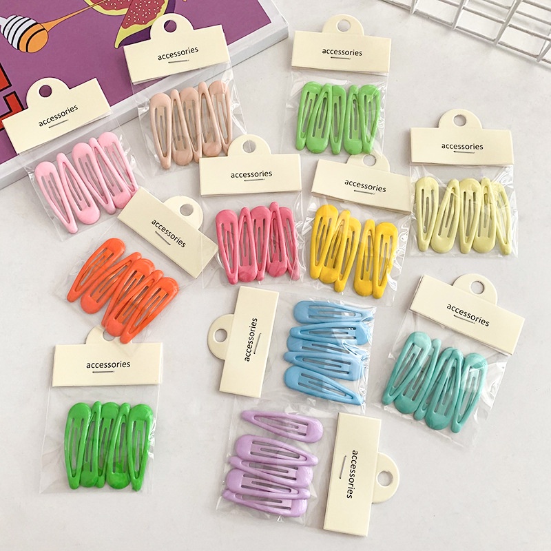 5PCS/SET JEPIT PIN PONI RAMBUT BASIC SEGITIGA TRIANGLE SOLID SOFT COLOR RETRO BANGS FRIDGE BOBBY PINS WARNA PASTEL POLOS JEPITAN HAIRCLIP PLASTIC HAIR CLIP SNAP HAIRPIN SNAP ELEGAN FRENCH KOREAN STYLE AKSESORIS KLIP MINI RAMBUT COLORFUL RIBBON ACCESSORIES