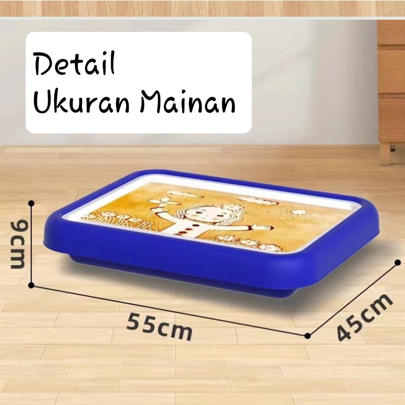 [JUALSEMUA18](678-30)Mainan Papan Tulis Pasir / Sand Writting Board / Mainan Gambar Pasir / Mainan Seni Gambar Pasir