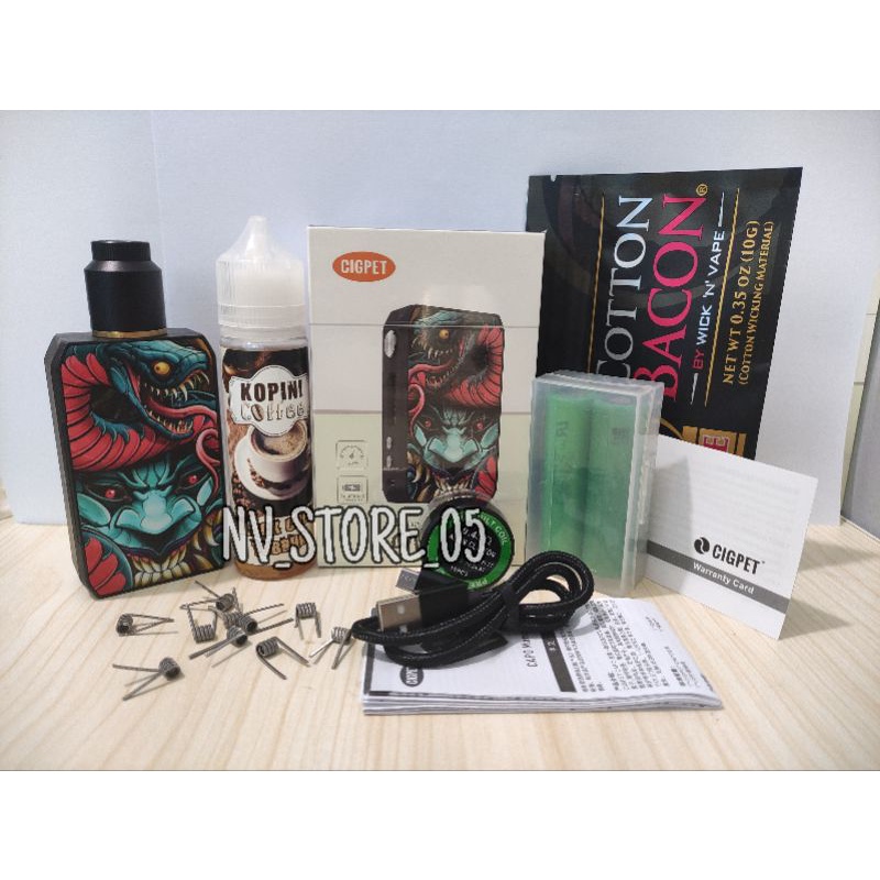 Terbaru VIRAL FULLSET FREE Baterai IMR/VAPOOR VAPEE IJOY CIGPET CAPO 126W