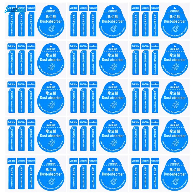 1/10pcs Kertas Penghilang Debu Untuk Ponsel Lensa Kamera LCD Watch Tempered Glass Screen Protector Cleaning Dedust Sticker