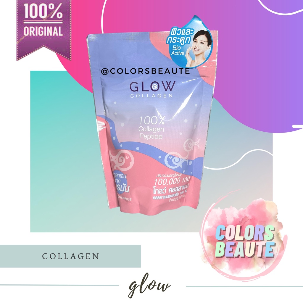 Glow Collagen 100% Original / minuman collagen pencerah kulit