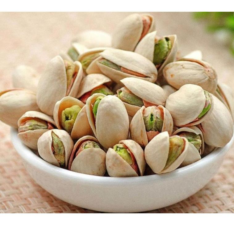 

Stock Banyak _ kacang pistachio USA atau fustuk kacang Arab kacang ketawa berat 250gr ✌