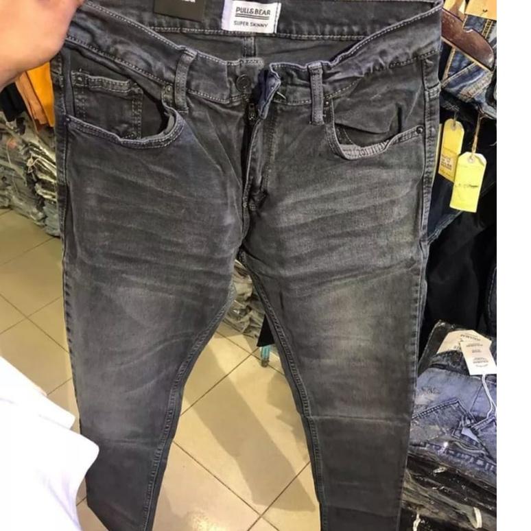 Hadir Terkini CELANA JEANS PULL&BEAR PRIA GREY SH WHISKER PRIA PULL AND BEAR PNB PULLANDBEAR PULL & 